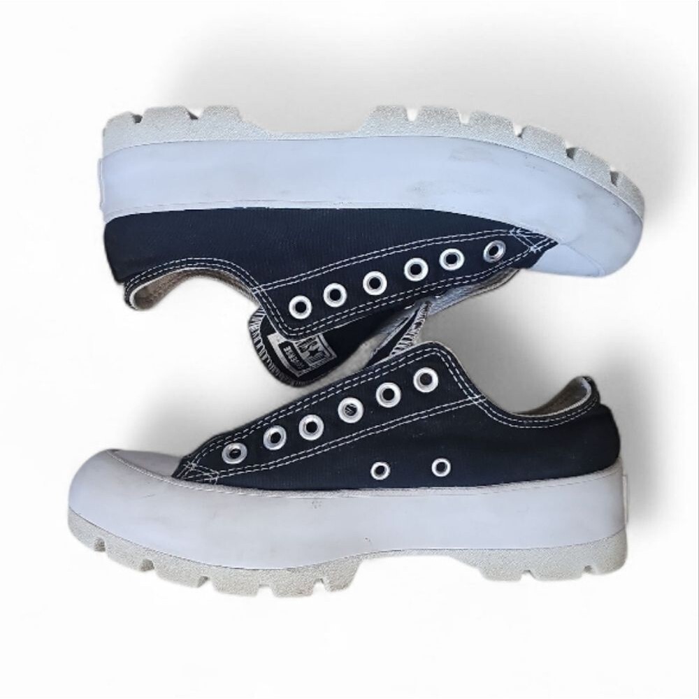 Converse Run Star Lugged Platform Sneakers Black Canvas Women’s 7 Grunge Y2K - Picture 7 of 10
